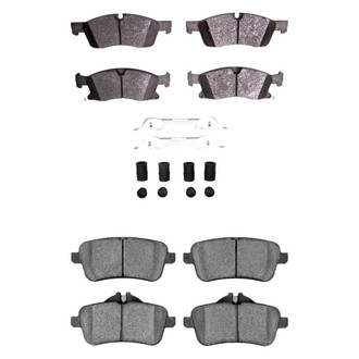 DFC® - 5000 Advanced Low Metallic Front and Rear Disc Brake Pad Set