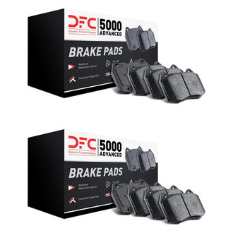 DFC® - 5000 Advanced Low Metallic Front and Rear Disc Brake Pad Set