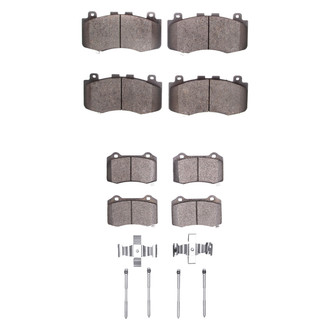 DFC® - 5000 Advanced Low Metallic Front and Rear Disc Brake Pad Set