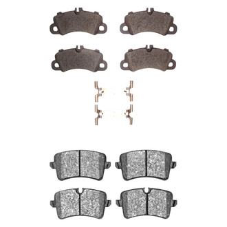 DFC® - 5000 Advanced Low Metallic Front and Rear Disc Brake Pad Set