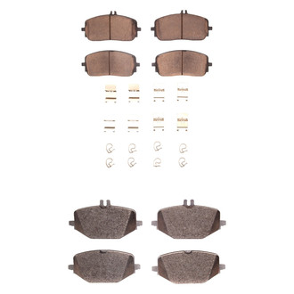 DFC® - 5000 Advanced Low Metallic Front and Rear Disc Brake Pad Set