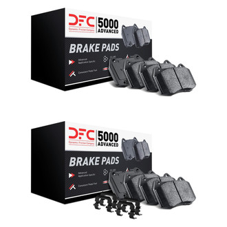 DFC® - 5000 Advanced Low Metallic Front and Rear Disc Brake Pad Set