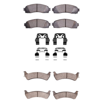 DFC® - 5000 Advanced Semi-Metallic Front and Rear Disc Brake Pad Set