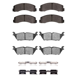 DFC® - 5000 Advanced Semi-Metallic Front and Rear Disc Brake Pad Set