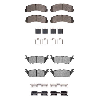 DFC® - 5000 Advanced Semi-Metallic Front and Rear Disc Brake Pad Set