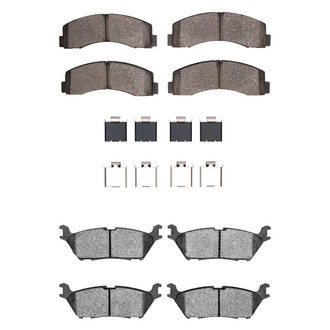 DFC® - 5000 Advanced Semi-Metallic Front and Rear Disc Brake Pad Set