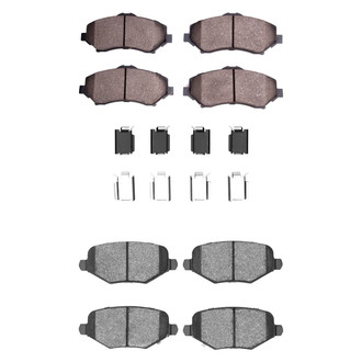 DFC® - 5000 Euro Ceramic Front and Rear Disc Brake Pad Set