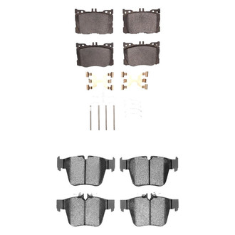 DFC® - 5000 Euro Ceramic Front and Rear Disc Brake Pad Set