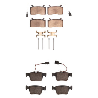 DFC® - 5000 Euro Ceramic Front and Rear Disc Brake Pad Set