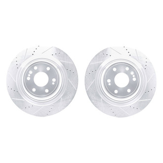 DFC® - Premium Drilled and Slotted Front Driver and Passenger Side Brake Rotor Set