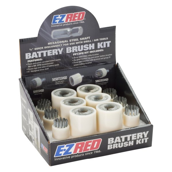 EZRED® - 12-piece Battery Brush Kit