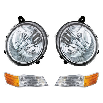 Eagle Eyes® - 4-Piece Kit (Driver and Passenger Side Headlights, Driver and Passenger Side Turn Signal/Parking Lights) (Standard Line)