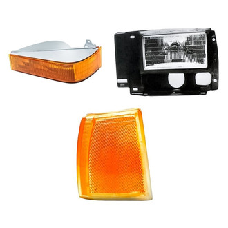 Eagle Eyes® - 3-Piece Kit (Driver Side Headlight, Driver Side Turn Signal/Corner Light, Driver Side Turn Signal/Parking Light) (Standard Line)