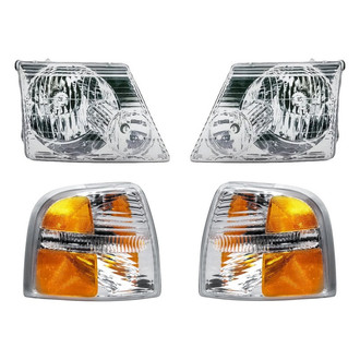 Eagle Eyes® - 4-Piece Kit (Driver and Passenger Side Headlights, Driver and Passenger Side Turn Signal/Corner Lights) (Standard Line)