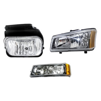 Eagle Eyes® - 3-Piece Kit (Driver Side Headlight, Driver Side Fog Light, Driver Side Turn Signal/Parking Light) (Standard Line)