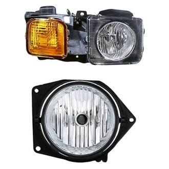 Eagle Eyes® - 2-Piece Kit (Passenger Side Headlight, Passenger Side Fog Light) (Standard Line)