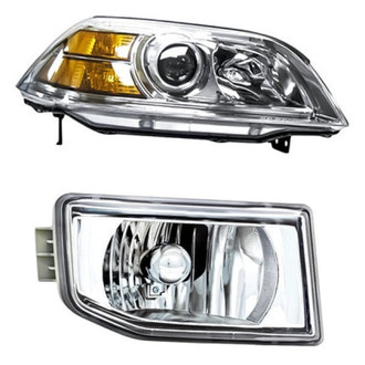 Eagle Eyes® - 2-Piece Kit (Passenger Side Headlight, Passenger Side Fog Light) (Standard Line)