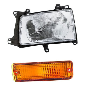 Eagle Eyes® - 2-Piece Kit (Driver Side Headlight, Driver Side Turn Signal/Parking Light) (Standard Line)