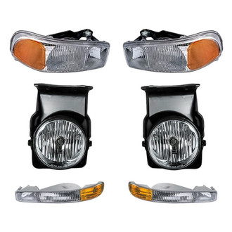 Eagle Eyes® - 6-Piece Kit (Driver and Passenger Side Headlights, Driver and Passenger Side Fog Lights , Driver and Passenger Side Turn Signal/Parking Lights) (Standard Line)