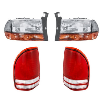 Eagle Eyes® - 4-Piece Kit (Driver and Passenger Side Headlights, Driver and Passenger Side Tail Lights) (Standard Line)