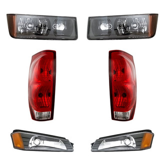 Eagle Eyes® - 6-Piece Kit (Driver and Passenger Side Headlights, Driver and Passenger Side Tail Lights, Driver and Passenger Side Turn Signal/Parking Lights) (Standard Line)