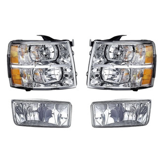Eagle Eyes® - 4-Piece Kit (Driver and Passenger Side Headlights, Driver and Passenger Side Fog Lights) (Standard Line)