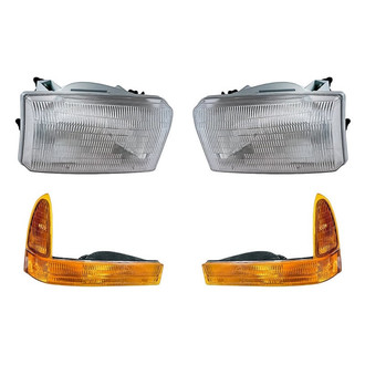 Eagle Eyes® - 4-Piece Kit (Driver and Passenger Side Headlights, Driver and Passenger Side Turn Signal/Parking Lights) (Standard Line)
