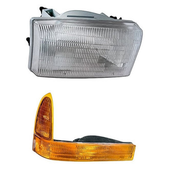 Eagle Eyes® - 2-Piece Kit (Passenger Side Headlight, Passenger Side Turn Signal/Parking Light) (Standard Line)