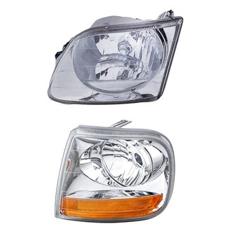 Eagle Eyes® - 2-Piece Kit (Driver Side Headlight, Driver Side Turn Signal/Corner Light) (Standard Line)