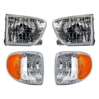 Eagle Eyes® - 4-Piece Kit (Driver and Passenger Side Headlights, Driver and Passenger Side Turn Signal/Corner Lights) (Standard Line)