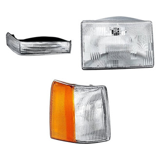 Eagle Eyes® - 3-Piece Kit (Passenger Side Headlight, Passenger Side Turn Signal/Corner Light, Passenger Side Turn Signal/Parking Light) (Standard Line)