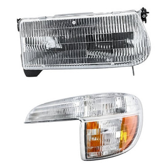 Eagle Eyes® - 2-Piece Kit (Driver Side Headlight, Driver Side Turn Signal/Parking Light) (Standard Line)