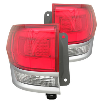 Eagle Eyes® - Driver and Passenger Side Outer Replacement Tail Lights (Standard Line)
