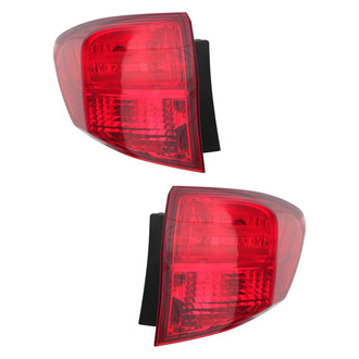 Eagle Eyes® - Driver and Passenger Side Outer Replacement Tail Lights (Standard Line)