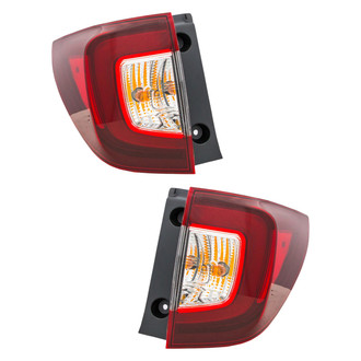 Eagle Eyes® - Driver and Passenger Side Outer Replacement Tail Lights (Standard Line)