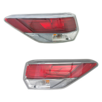Eagle Eyes® - Driver and Passenger Side Outer Replacement Tail Lights (Standard Line)