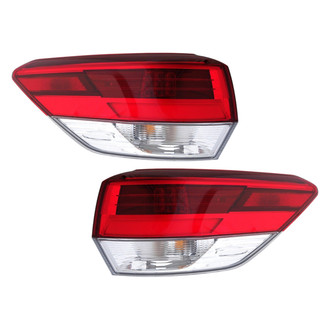 Eagle Eyes® - Driver and Passenger Side Outer Replacement Tail Lights (Standard Line)