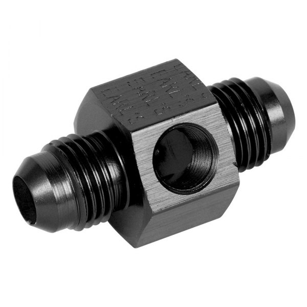 Earl's Performance® - Ano-Tuff™ 6 AN Male to 6 AN Male with 1/8" NPT Hex Fuel Pressure Gauge Adapter