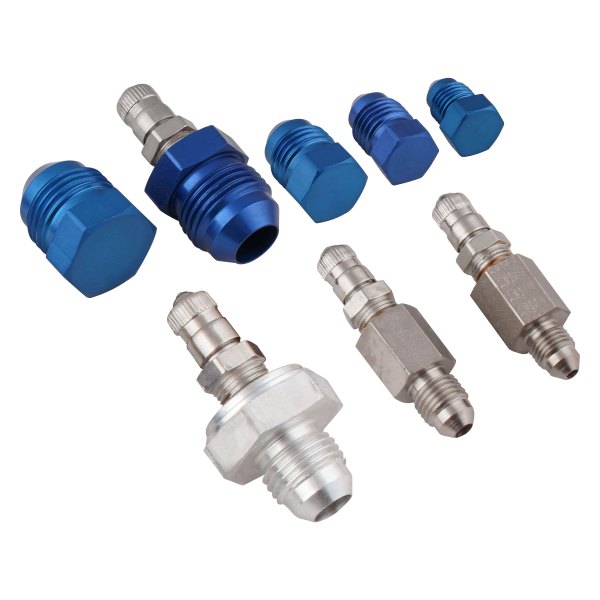 Earl's Performance Plumbing® - -3 AN to -8 AN Anodized Blue Aluminum Pressure Test Kit