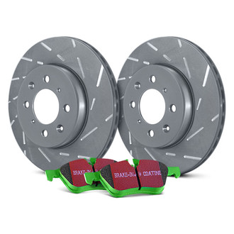 EBC® - Stage 2 Sport Slotted Front Brake Kit with Greenstuff Brake Pads