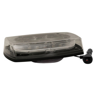 ECCO® - 11" 5550 Series Reflex™ Vacuum/Magnet Mount Zero Optic Dome Amber/Blue Mini Emergency LED Light Bar