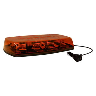 ECCO® - 15" 5587 Series Reflex™ Zero Optic Dome Amber Mini Emergency LED Light Bar