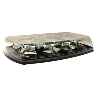 ECCO® - 15" 5587 Series Reflex™ 4-Bolt Mount Clear Zero Optic Dome Amber Mini Emergency LED Light Bar