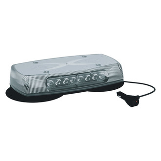 ECCO® - 15" 5590 Series Reflex™ Vacuum/Magnet Mount TIR Optic Amber/White Mini Emergency LED Light Bar