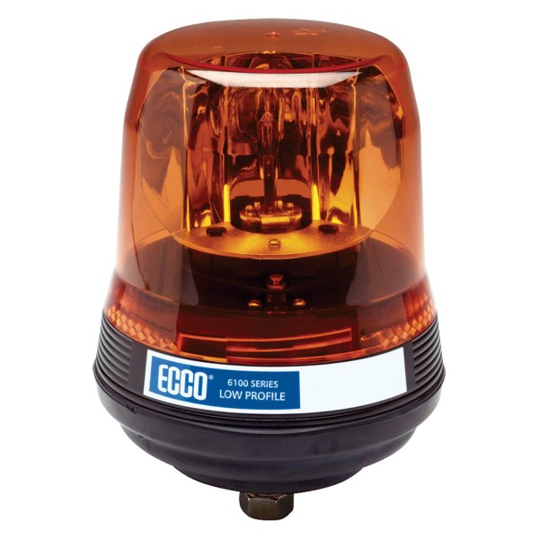 ECCO® - 7.3" 5800 Series 1-Bolt Mount Low Profile Rotating Amber Beacon Light