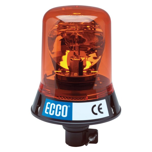 ECCO® - 9.4" 5800 Series DIN Pole Mount High Profile Rotating Amber Beacon Light
