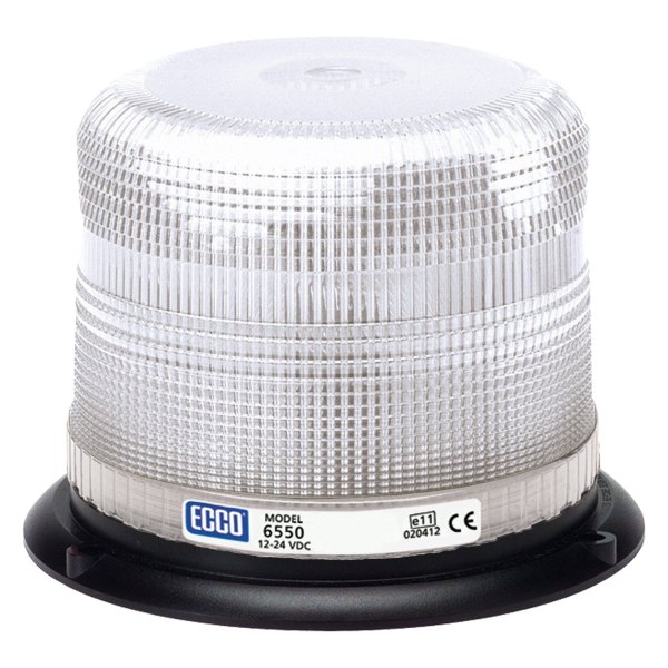 ECCO® - 4.9" 6500 Series 3-Bolt Mount Low Profile White Beacon Light