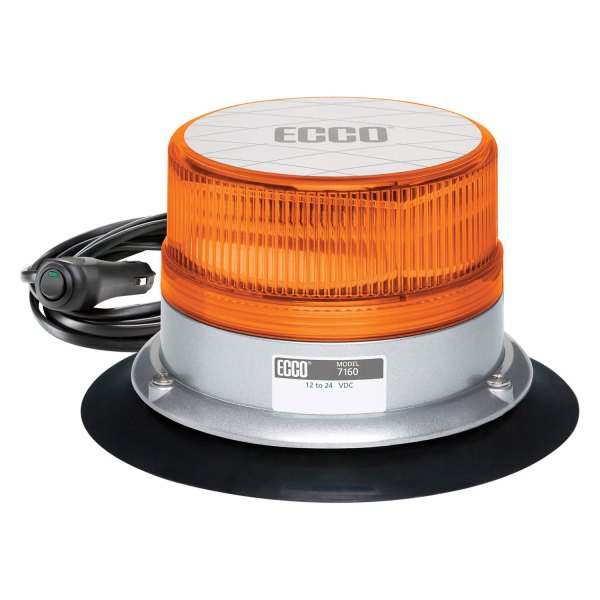 ECCO® - 4.9" 7160 Reflex™ Series Vacuum/Magnet Mount Amber LED Beacon Light