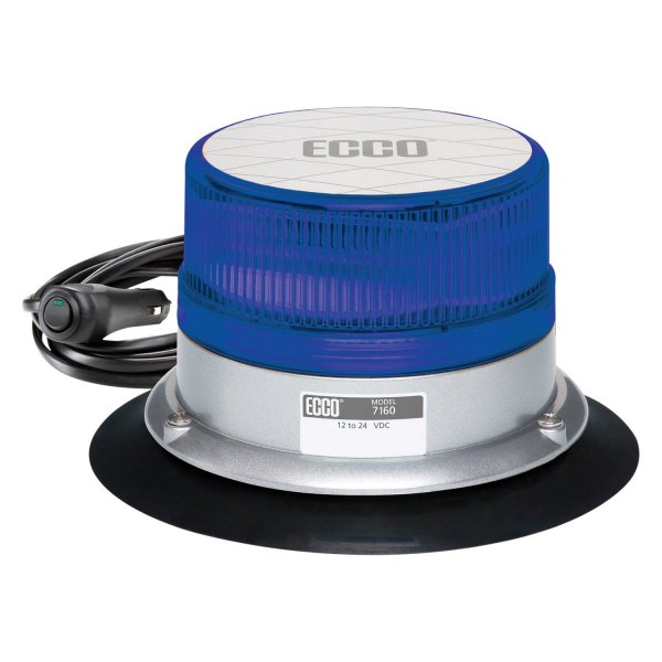 ECCO® - 3.9" 7160 Reflex™ Series Vacuum/Magnet Mount Blue LED Beacon Light