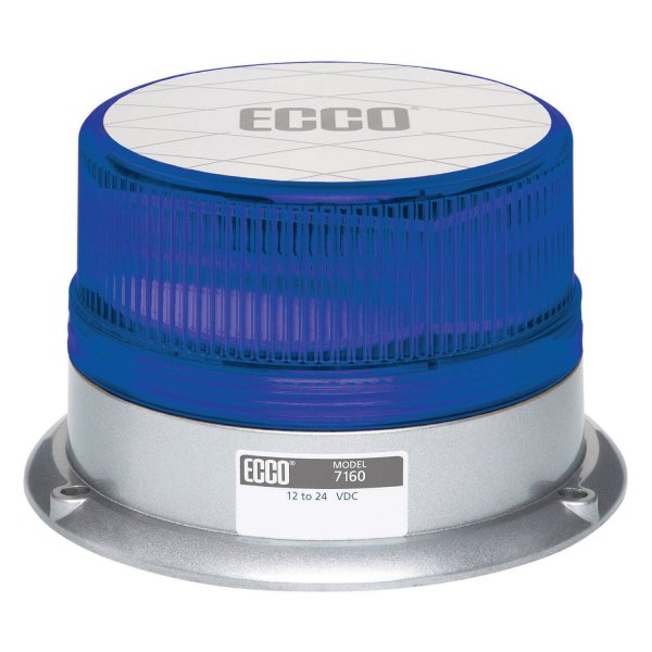 ECCO® - 3.9" 7160 Reflex™ Series 3-Bolt Mount Blue LED Beacon Light